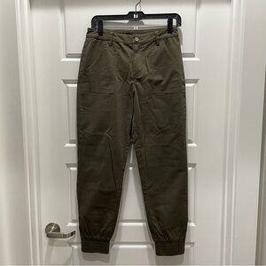 Fate Green Zippered Ankle Joggers